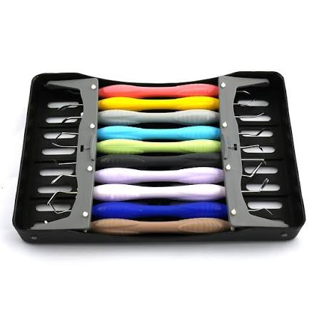 Dental Instruments Set of 5 Pieces Dental Composite Filling Instruments LM-Arte High Quality Colorful Silicone Handle Restorative Tools CE — Dental Instruments by EQUIPES Instruments