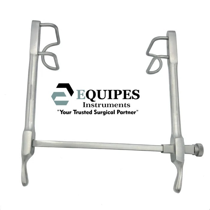 Gosset Pediatric Rib Spreader, Spread 10cm Blade 1 x 1.5 inch — Surgical Instruments by EQUIPES Instruments