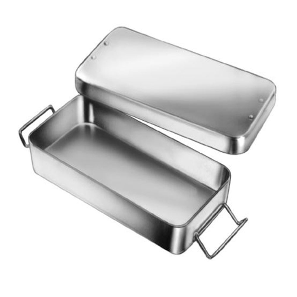 Stainless Steel Instrument Box with Wire Lock Holloware Instruments — Medical Holloware by EQUIPES Instruments